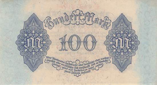 100 Mark 1922 ro.72 E